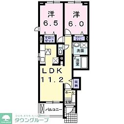 グレイン 2LDKの間取図画像