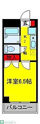 メゾン伊佐司 1Kの間取図画像