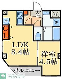 FOREST M27 1LDKの間取図画像