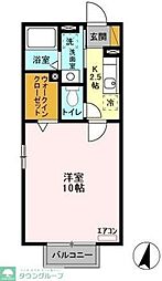 ソンリッサ 1Kの間取図画像
