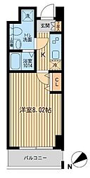 HF葛西レジデンス 1Kの間取図画像