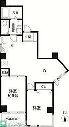 関口ビル 2LDKの間取図画像