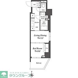 AIFLAT両国 1DKの間取図画像