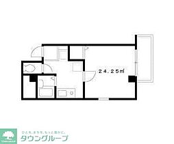 メゾン・ド・ミューズ 1Kの間取図画像