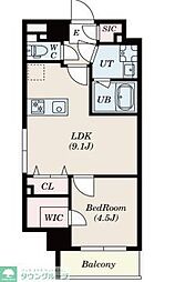 S-RESIDENCE瑞江 1SLDKの間取図画像
