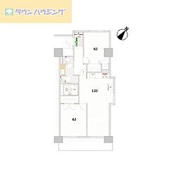 ローズガーデン 2LDKの間取図画像