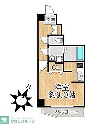 ミツヤ富浜マンション ワンルームの間取図画像