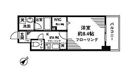 レオ参拾八番館 1Kの間取図画像