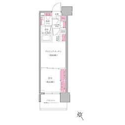 レジディア門前仲町プレイス 1DKの間取図画像