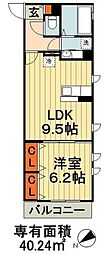 J-room 1LDKの間取図画像