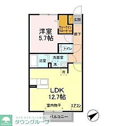 アーバンライフ萩台 1LDKの間取図画像