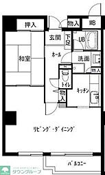シティパーク津田沼 1LDKの間取図画像