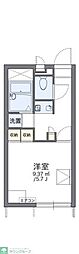 レオパレスエクレール 1Kの間取図画像