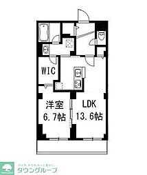 ミヤバビル 1LDKの間取図画像