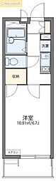レオパレスブランシェ 1Kの間取図画像