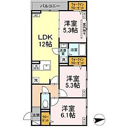 セレスティア東葛西IV 3LDKの間取図画像