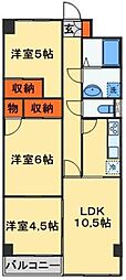 シンフォライズ船橋 3LDKの間取図画像