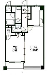 ウェルセット2 1LDKの間取図画像