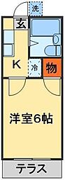 コーポ新栄 1Kの間取図画像