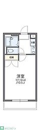 レオパレスグレース3 1Kの間取図画像