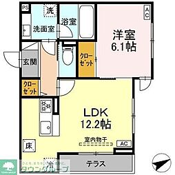 SISU 1LDKの間取図画像