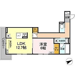 SISU 1LDKの間取図画像
