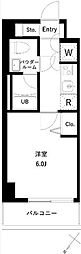 URBANPARK行徳STATIONFRONT 1Kの間取図画像