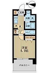 レジディア船橋2 1Kの間取図画像