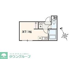 MELLAS市川 ワンルームの間取図画像