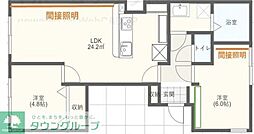 シティークレスト船橋 2LDKの間取図画像