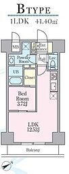 JUSEIRESIDENCE 1LDKの間取図画像