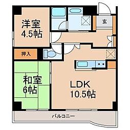 薬園台・ガーデンヒルズ 3LDKの間取図画像