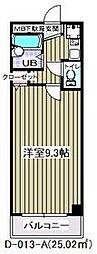 グランピーノ妙典 1Kの間取図画像