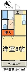 メゾン21 1Kの間取図画像