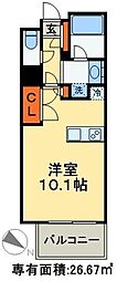 アーク松戸レジデンス ワンルームの間取図画像