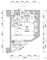 OMNIA FRAME 新小岩 1Kの間取図画像