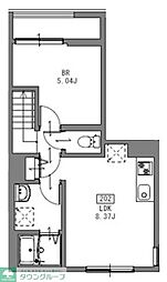 OPEN RISE小岩I 1LDKの間取図画像