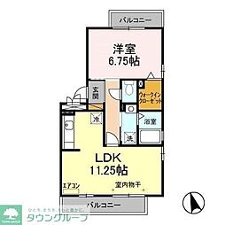 ＫＳ・アトレア 1階1LDKの間取り