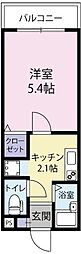 サンスマイル蛍茶屋 1Kの間取図画像