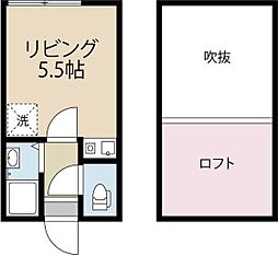 グリーンコーポ大手町 ワンルームの間取図画像