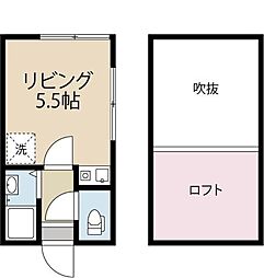 グリーンコーポ大手町 ワンルームの間取図画像