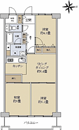マンハイムグラン石切 3LDKの間取図画像