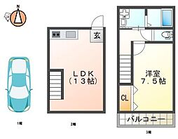 間取図画像 1LDK
