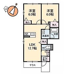 間取図画像 2LDK
