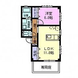 STEP21 1LDKの間取図画像