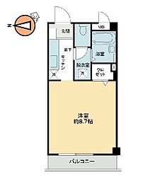 フィネス佐古 1Kの間取図画像