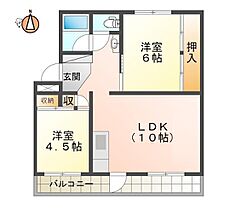 徳島県徳島市西須賀町中開（賃貸マンション2LDK・1階・52.00㎡） その2