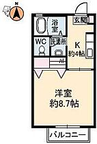 徳島県徳島市安宅1丁目（賃貸アパート1K・2階・28.24㎡） その2