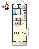 徳島県徳島市名東町1丁目（賃貸アパート1K・2階・24.75㎡） その2