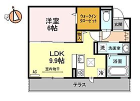 徳島県徳島市住吉3丁目（賃貸アパート1LDK・1階・41.29㎡） その2